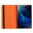 For Galaxy Tab A 10.1 / T580 Litchi Texture Horizontal Flip 360 Degrees Rotation Leather Case with Holder(Orange)
