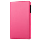 For Galaxy Tab A 10.1 / T580 Litchi Texture Horizontal Flip 360 Degrees Rotation Leather Case with Holder(Magenta)