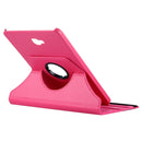 For Galaxy Tab A 10.1 / T580 Litchi Texture Horizontal Flip 360 Degrees Rotation Leather Case with Holder(Magenta)