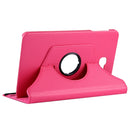 For Galaxy Tab A 10.1 / T580 Litchi Texture Horizontal Flip 360 Degrees Rotation Leather Case with Holder(Magenta)