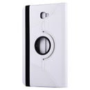 For Galaxy Tab A 10.1 / T580 Litchi Texture Horizontal Flip 360 Degrees Rotation Leather Case with Holder(White)