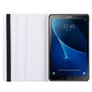 For Galaxy Tab A 10.1 / T580 Litchi Texture Horizontal Flip 360 Degrees Rotation Leather Case with Holder(White)