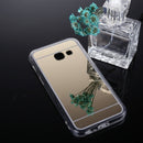 For Galaxy J5 Prime Acrylic + TPU Electroplating Mirror Protective Back Cover Case (Gold)