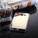 For Galaxy J5 Prime Acrylic + TPU Electroplating Mirror Protective Back Cover Case (Gold)