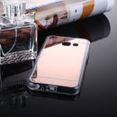 For Galaxy J5 Prime Acrylic + TPU Electroplating Mirror Protective Back Cover Case (Rose Gold)
