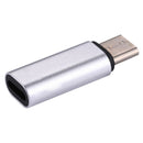 8 Pin Female to USB-C / Type-C Male Metal Shell Adapter, For Galaxy S8 & S8 + / LG G6 / Huawei P10 & P10 Plus / Oneplus 5 / Xiaomi Mi6 & Max 2 and other Smartphones(Silver)