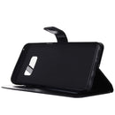 For Galaxy S8 Retro Crazy Horse Texture Horizontal Flip Leather Case with Holder & Card Slots & Wallet & Photo Frame(Black)