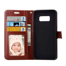 For Galaxy S8 Retro Crazy Horse Texture Horizontal Flip Leather Case with Holder & Card Slots & Wallet & Photo Frame(Brown)