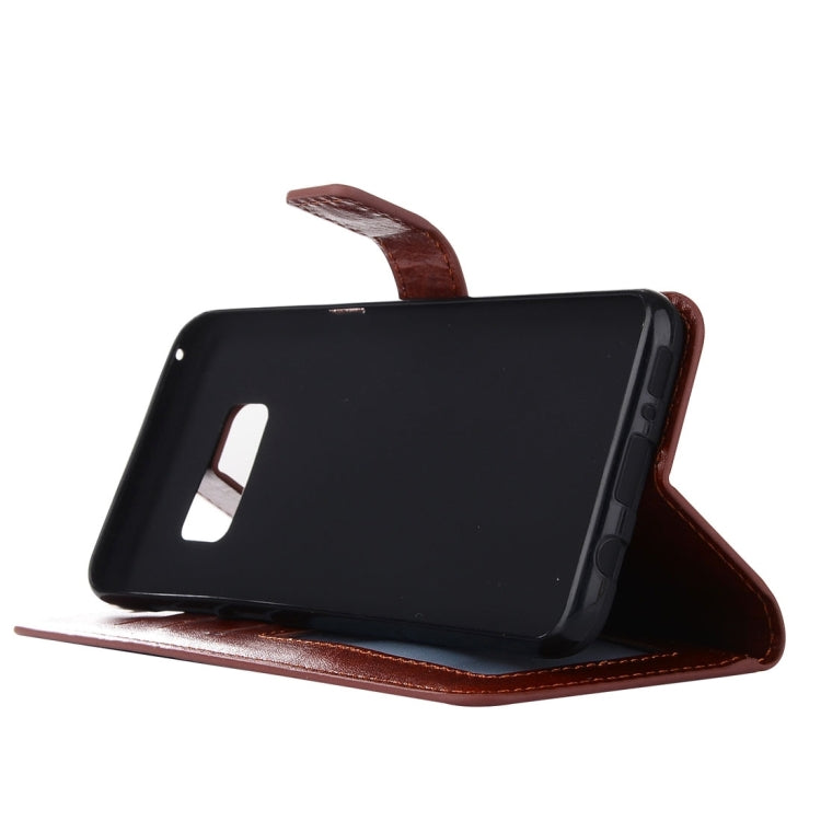 For Galaxy S8 Retro Crazy Horse Texture Horizontal Flip Leather Case with Holder & Card Slots & Wallet & Photo Frame(Brown)
