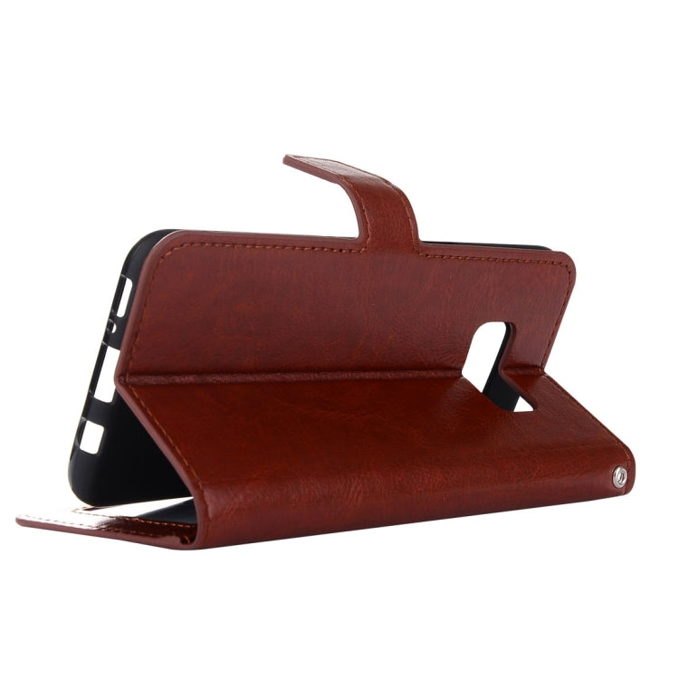 For Galaxy S8 Retro Crazy Horse Texture Horizontal Flip Leather Case with Holder & Card Slots & Wallet & Photo Frame(Brown)