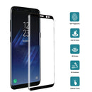For Galaxy S8+ / G9550 0.3mm 9H Surface Hardness 3D Curved Silk-screen Full Screen Tempered Glass Screen Protector(Black)