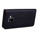For Galaxy A8 (2018) Business Style Oil Wax Texture Horizontal Flip Leather Case with Holder & Card Slots & Wallet(Black)
