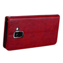 For Galaxy A8 (2018) Business Style Oil Wax Texture Horizontal Flip Leather Case with Holder & Card Slots & Wallet(Red)