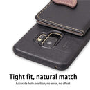 Leaf Style Magnetic Leather Case for Galaxy A8 (2018), with Holder & Card Slots & Wallet & Photo Frame (Black)