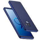 For Galaxy S9 Frosted PC Hard Fully Wrapped Protective Case Cover (Blue)