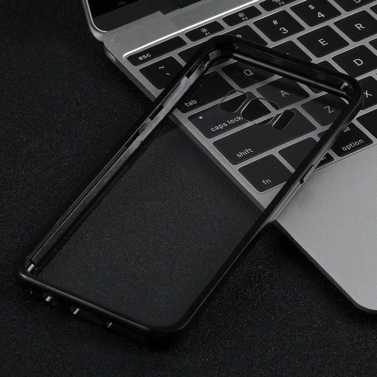 Magnetic Metal Frame Tempered Glass Case for Galaxy S8(Black)