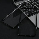 Magnetic Metal Frame Tempered Glass Case for Galaxy S8(Black)