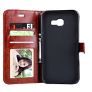 For Galaxy A3 (2017) / A320 Crazy Horse Texture Horizontal Flip PU Leather Case with Holder & Card Slots & Wallet & Photo Frame & Lanyard & Magnetic Buckle (Brown)
