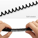 30cm to 100cm High Speed Spring Style Micro USB to USB 2.0 Flexible Elastic Spring Coiled Cable USB Data Sync Cable , For Galaxy, Huawei, Xiaomi, LG, HTC, Sony and Other Smart Phones(Gold)