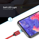 FLOVEME 1m 3A USB to USB-C / Type-C Magnetic Embossed PET Fast Charging & Data Cable, For Galaxy, Huawei, Xiaomi, LG, HTC and Other Smartphones(Black)