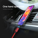 FLOVEME 1m 3A USB to USB-C / Type-C Magnetic Embossed PET Fast Charging & Data Cable, For Galaxy, Huawei, Xiaomi, LG, HTC and Other Smartphones(Black)