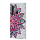 Half Flower Pattern Horizontal Flip Leather Case for Galaxy A9 (2018), with Holder & Card Slots & Photo Frame & Wallet