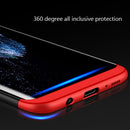 GKK for Galaxy S8 PC Three - paragraph Shield 360 Degrees Full Coverage Protective Case Back Cover(Rose Gold)