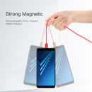 FLOVEME 1m 3A USB to Micro USB Magnetic Embossed PET Fast Charging & Data Cable(Black)