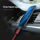 FLOVEME 1m 3A USB to Micro USB Magnetic Embossed PET Fast Charging & Data Cable(Black)