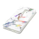 Galaxy S9+ Color Plating Marble Texture Soft TPU Protective Back Case(White)