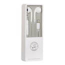 8 Pin Interface Stereo Music Earphone(White)