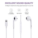 8 Pin Interface Stereo Music Earphone(White)