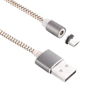 360 Degree Rotation 1m Weave Style Micro USB to USB 2.0 Strong Magnetic Charger Cable with LED Indicator for Samsung Galaxy S7 & S7 Edge / LG G4 / Huawei P8 / Xiaomi Mi4 and other Smartphones (Gold)