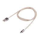 360 Degree Rotation 1m Weave Style Micro USB to USB 2.0 Strong Magnetic Charger Cable with LED Indicator for Samsung Galaxy S7 & S7 Edge / LG G4 / Huawei P8 / Xiaomi Mi4 and other Smartphones (Gold)