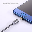 360 Degree Rotation 1m Weave Style USB-C / Type-C to USB 2.0 Strong Magnetic Charger Cable with LED Indicator for Samsung Galaxy S8 & S8 + / LG G6 / Huawei P10 & P10 Plus / Oneplus 5 and other Smartphones (Grey)