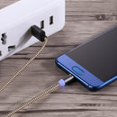 360 Degree Rotation 1m Weave Style USB-C / Type-C to USB 2.0 Strong Magnetic Charger Cable with LED Indicator for Samsung Galaxy S8 & S8 + / LG G6 / Huawei P10 & P10 Plus / Oneplus 5 and other Smartphones (Gold)