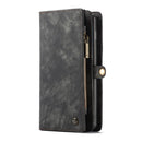 CaseMe Detachable Multifunctional Horizontal Flip Leather Case for Galaxy S10, with Card Slot & Holder & Zipper Wallet & Photo Frame (Black)
