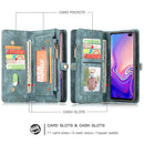 CaseMe Detachable Multifunctional Horizontal Flip Leather Case for Galaxy S10, with Card Slot & Holder & Zipper Wallet & Photo Frame (Blue)