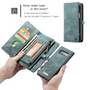 CaseMe Detachable Multifunctional Horizontal Flip Leather Case for Galaxy S10, with Card Slot & Holder & Zipper Wallet & Photo Frame (Blue)