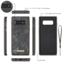 CaseMe Detachable Multifunctional Horizontal Flip Leather Case for Galaxy S10+, with Card Slot & Holder & Zipper Wallet & Photo Frame(Black)