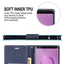 GOOSPERY Horizontal Flip Leather Case for Galaxy Note 9, with Holder & Card Slots & Wallet(Mint Green)