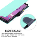 GOOSPERY Horizontal Flip Leather Case for Galaxy Note 9, with Holder & Card Slots & Wallet(Mint Green)
