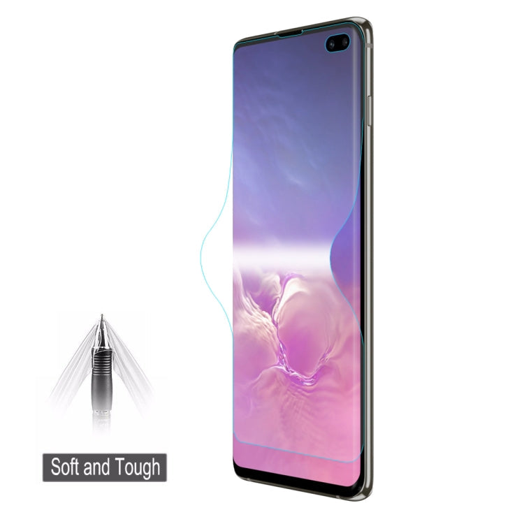 ENKAY Hat-Prince 0.1mm 3D Full Screen Protector Explosion-proof Hydrogel Film for Galaxy S10+, TPU+TPE+PET Material