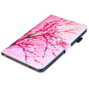 For Galaxy Tab A 10.1 (2016) / T580 Peach Blossom Pattern Horizontal Flip Leather Case with Holder & Card Slots & Pen Slot