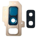 10 PCS Camera Lens Cover for Galaxy S9+ / G9650(Gold)