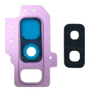 10 PCS Camera Lens Cover for Galaxy S9+ / G9650(Purple)