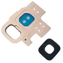 10 PCS Camera Lens Cover for Galaxy S9 / G9600(Gold)