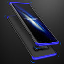 GKK Three Stage Splicing Full Coverage PC Case for Galaxy S10+ (Black Blue)