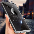GKK Three Stage Splicing Full Coverage PC Case for Galaxy S10+ (Black Silver)