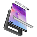 GKK Three Stage Splicing Full Coverage PC Case for Galaxy S10+ (Black Silver)